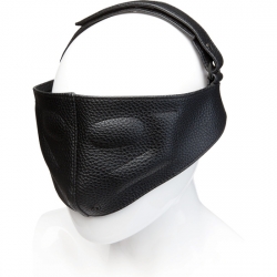 LEATHER BLINDING MASK - NEGRO