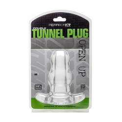 DOUBLE TUNNEL PLUG MEDIANO - TRANSPARENTE