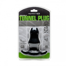 DOUBLE TUNNEL PLUG LARGE - NEGRO