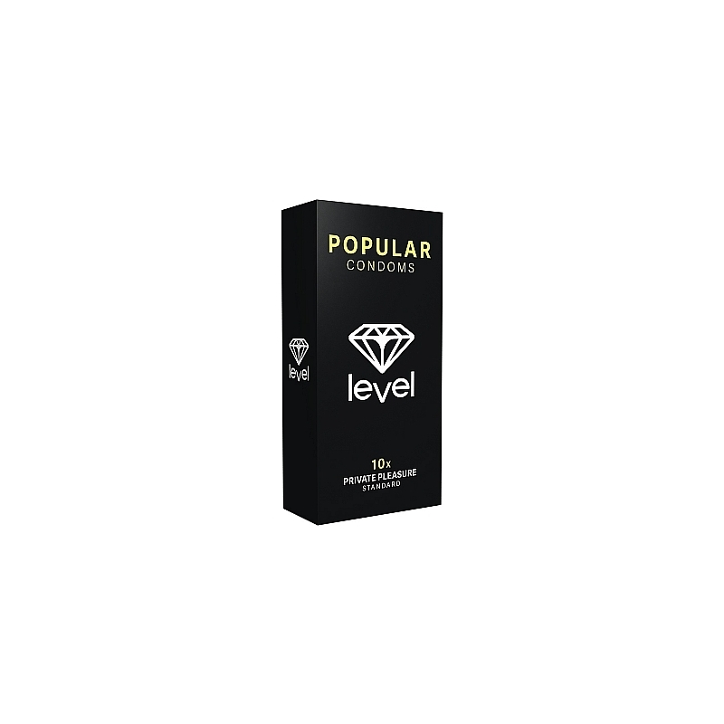 PRESERVATIVOS LEVEL POPULAR CONDOMS - 10UDS