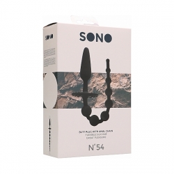 SONO NO. 54 - PLUG CON BOLAS ANALES - NEGRO