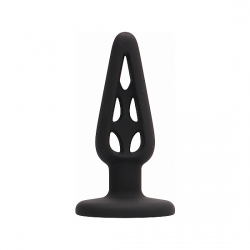 BUTT PLUG - HOLLOW 1 - 10CM NEGRO