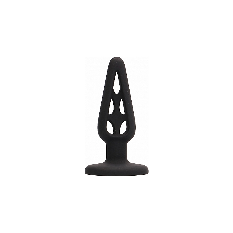 BUTT PLUG - HOLLOW 1 - 10CM NEGRO