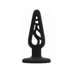 BUTT PLUG - HOLLOW 3 - 10CM NEGRO