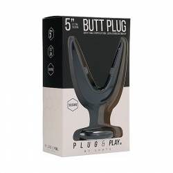 BUTT PLUG - SPLIT 2 - 12,8CM NEGRO