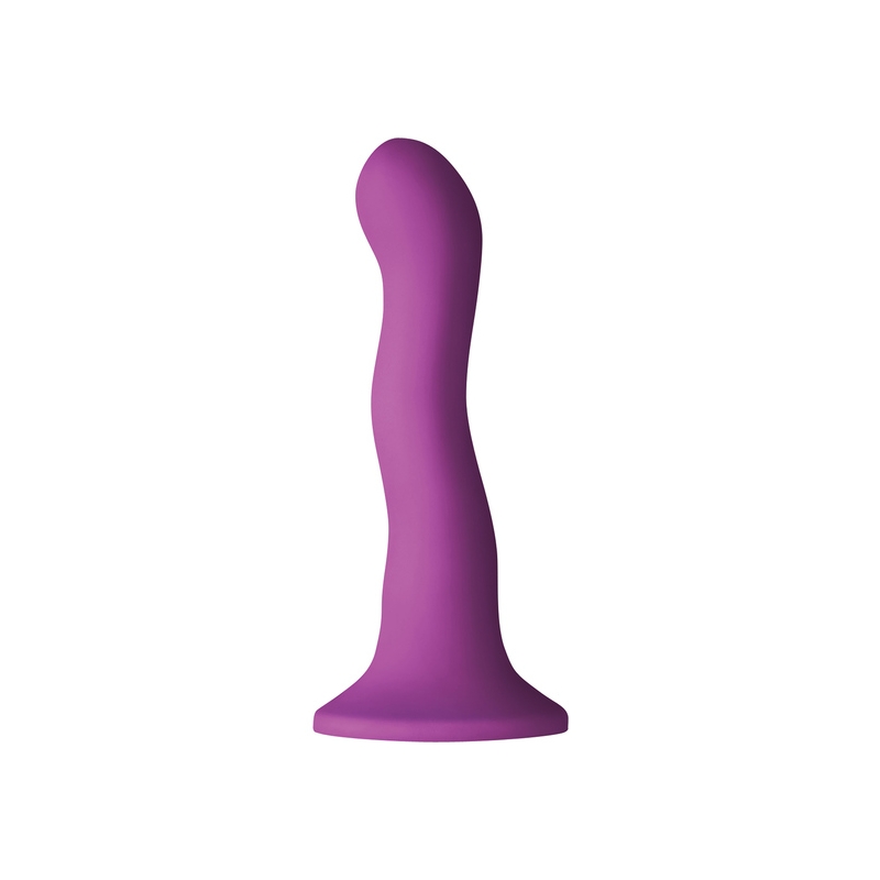 COLOURS WAVE DILDO SILICONA 15CM - MORADO