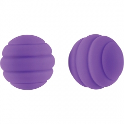 LUSH IVY BOLAS DE METAL Y SILICONA - MORADO