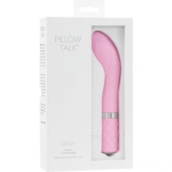 SASSY VIBRADOR PUNTO G CON CRISTAL - ROSA