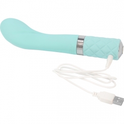 SASSY VIBRADOR PUNTO G CON CRISTAL - TURQUESA