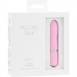 FLIRTY VIBRADOR CON CRISTAL - ROSA