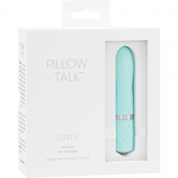 FLIRTY VIBRADOR CON CRISTAL - TURQUESA