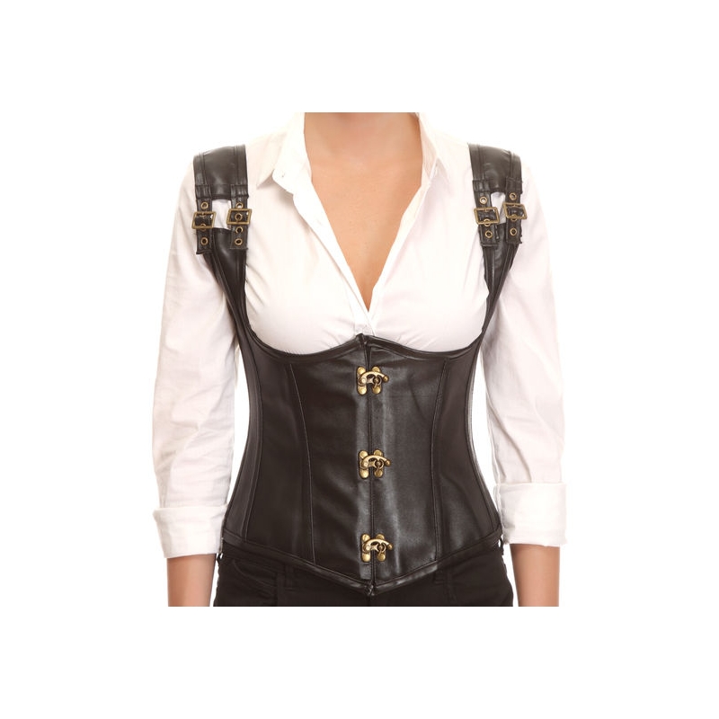 UNDERBUST PIRATES NEGRO