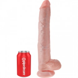 KING COCK PENE REALÍSTICO CON TESTÍCULOS 37,5CM