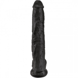 KING COCK PENE REALÍSTICO CON TESTÍCULOS 37,5CM NEGRO