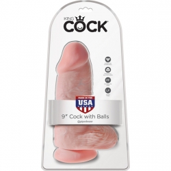 KING COCK CHUBBY PENE CON TESTÍCULOS 23CM