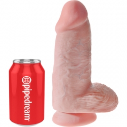 KING COCK CHUBBY PENE CON TESTÍCULOS 23CM