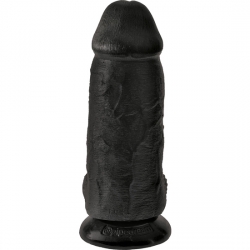 KING COCK CHUBBY PENE CON TESTÍCULOS 23CM NEGRO