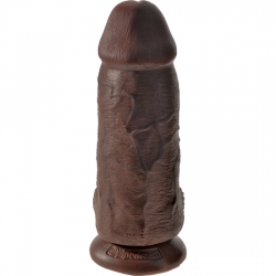 KING COCK CHUBBY PENE CON TESTÍCULOS 23CM MARRÓN