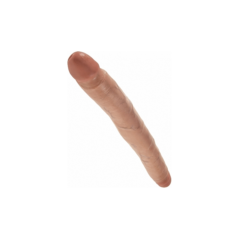 KING COCK PENE DELGADO DOBLE PENETRACIÓN 30CM MULATO