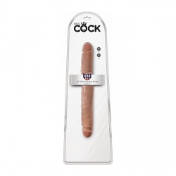 KING COCK PENE DELGADO DOBLE PENETRACIÓN 30CM MULATO