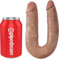 KING COCK PENE DOBLE U 35CM MULATO