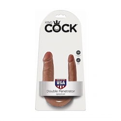 KING COCK PENE DOBLE U 33,5CM MULATO