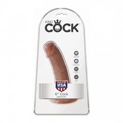 KING COCK PENE REALÍSTICO 15CM MULATO