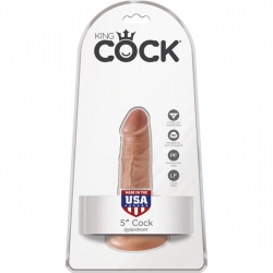 KING COCK PENE REALÍSTICO 14CM MULATO