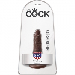 KING COCK PENE REALÍSTICO 14CM MARRÓN