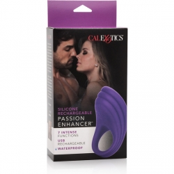 ANILLO VIBRADOR RECARGABLE DE SILICONA MORADO