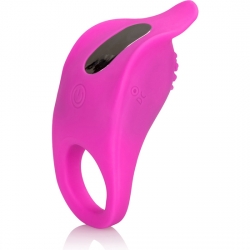 ANILLO VIBRADOR RECARGABLE DE SILICONA ROSA