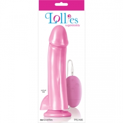 LOLLIES SUGARDADDY PENE VIBRADOR CON MANDO ROSA