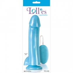 LOLLIES SUGARDADDY PENE VIBRADOR CON MANDO AZUL