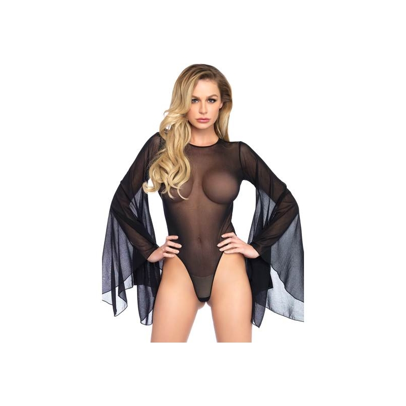 LEG AVENUE BODY MANGAS CAMPANA NEGRO