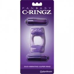 FANTASY C RING DUO VIBR SUPER RING MORADO