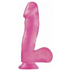 BASIX PENE DE GELATINA SUCCION ROSA 16 CM