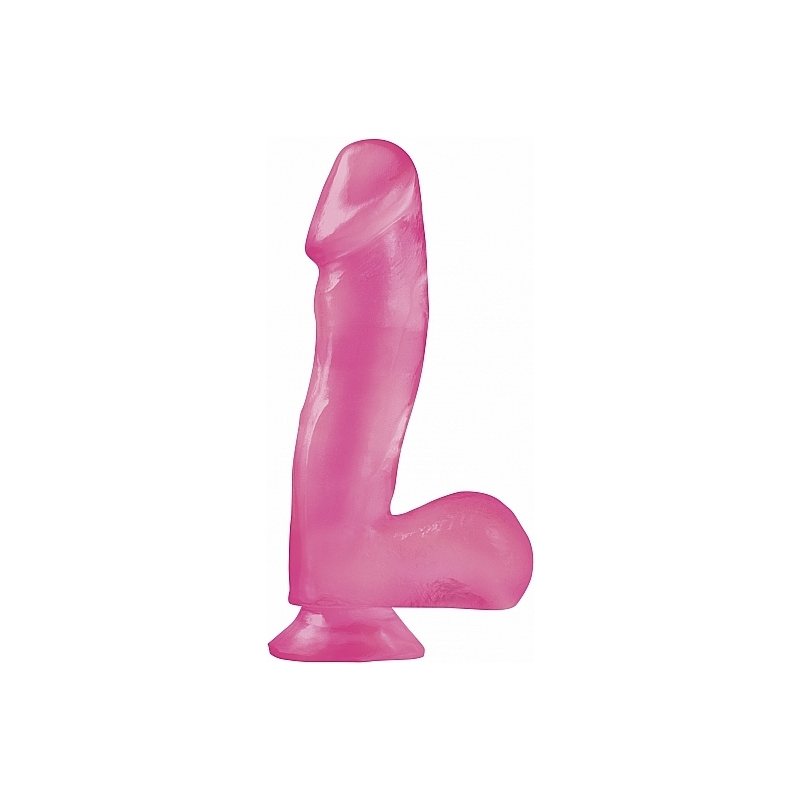 BASIX PENE DE GELATINA SUCCION ROSA 16 CM