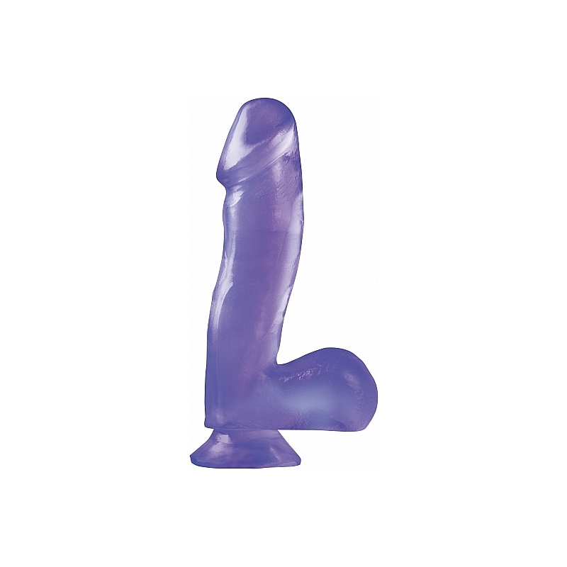 BASIX PENE DE GELATINA SUCCION LILA 16 CM