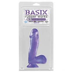 BASIX PENE DE GELATINA SUCCION LILA 16 CM