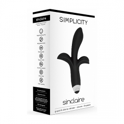 SINCLAIRE VIBRADOR CLÍTORIS + PUNTO G - NEGRO