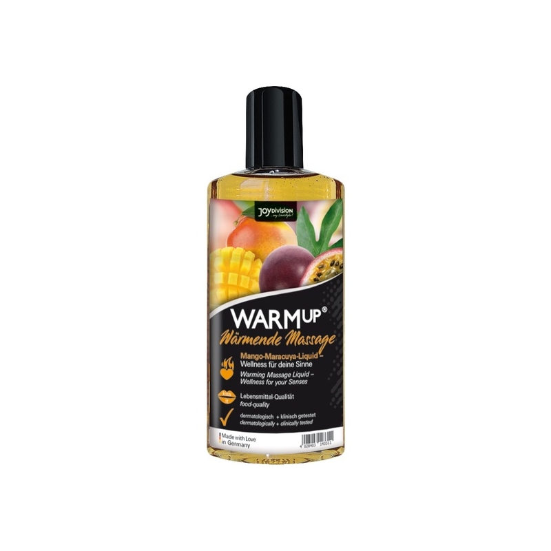 ACEITE DE MASAJE EFECTO CALOR MANGO + MARACUYA 150ML