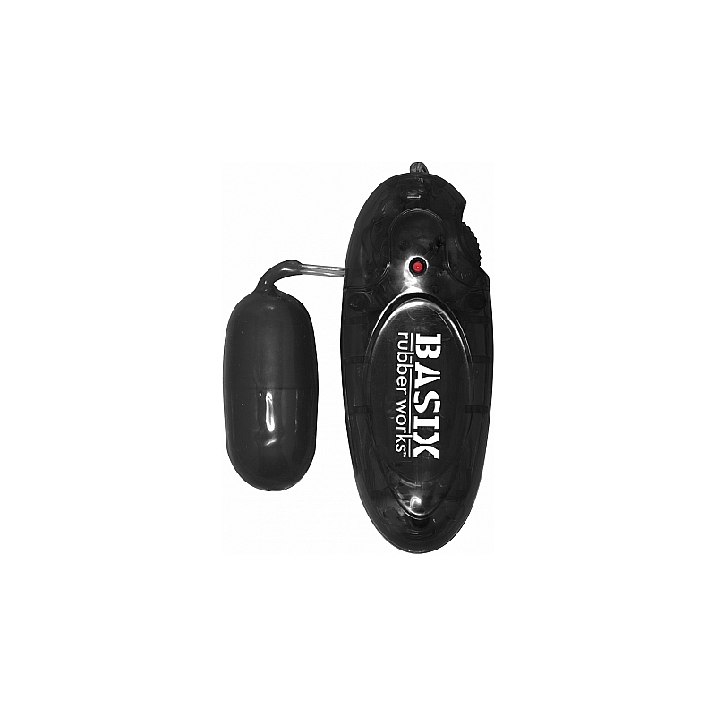 BASIX HUEVO VIBRADOR DE GELATINA NEGRO