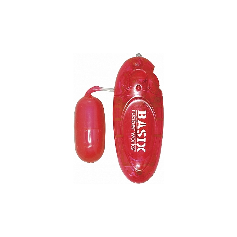 BASIX HUEVO VIBRADOR DE GELATINA ROJO