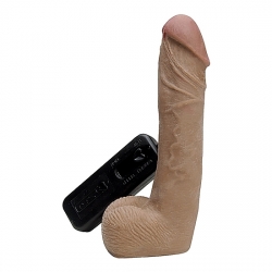 PENE VIBRADOR CYBERCOCK WITH BALLS - MARRÓN