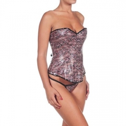 INTIMAX CORSET COCODRILO MORADO