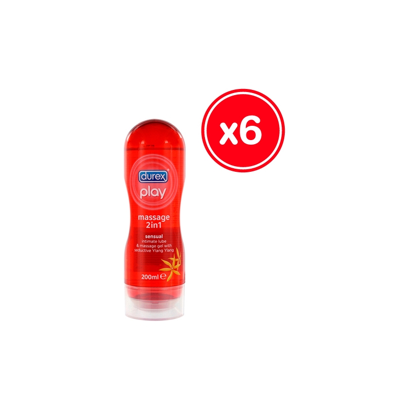 DUREX PLAY GEL DE MASAJE SENSUAL 200 ML (6 UDS)