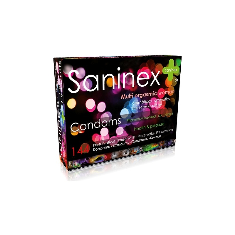 SANINEX PRESERVATIVOS MULTI ORGASMIC WOMAN 144 UDS