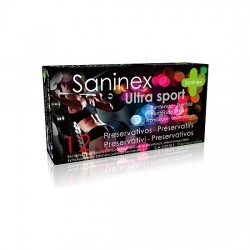 SANINEX PRESERVATIVOS ULTRA SPORT PUNTEADOS 12UDS