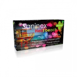 SANINEX PRESERVATIVOS HEAT BEACH 12UDS