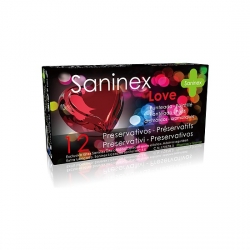 SANINEX PRESERVATIVOS LOVE PUNTEADO 12UDS